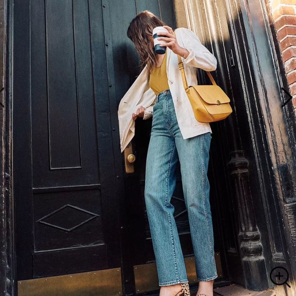 Madewell highest rise straight jeans